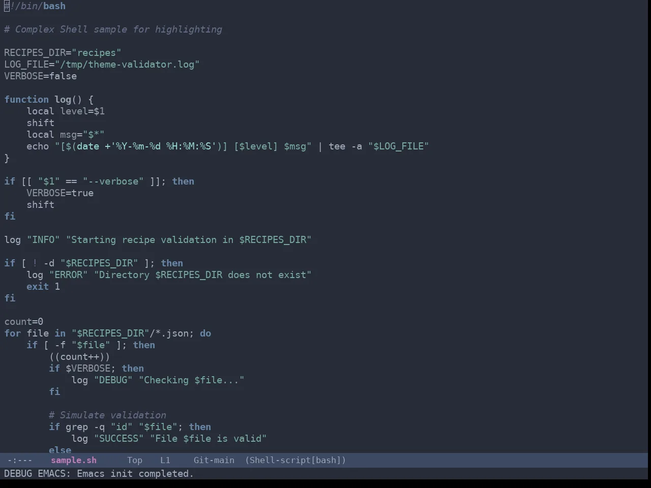 Omtose Softer Theme in sh-mode