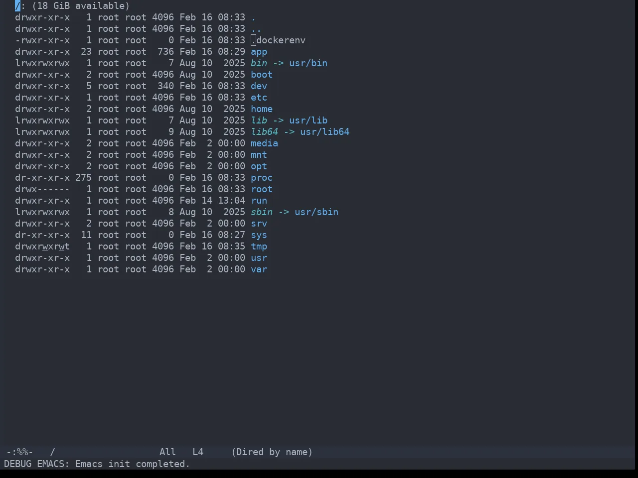 One Dark Theme in dired