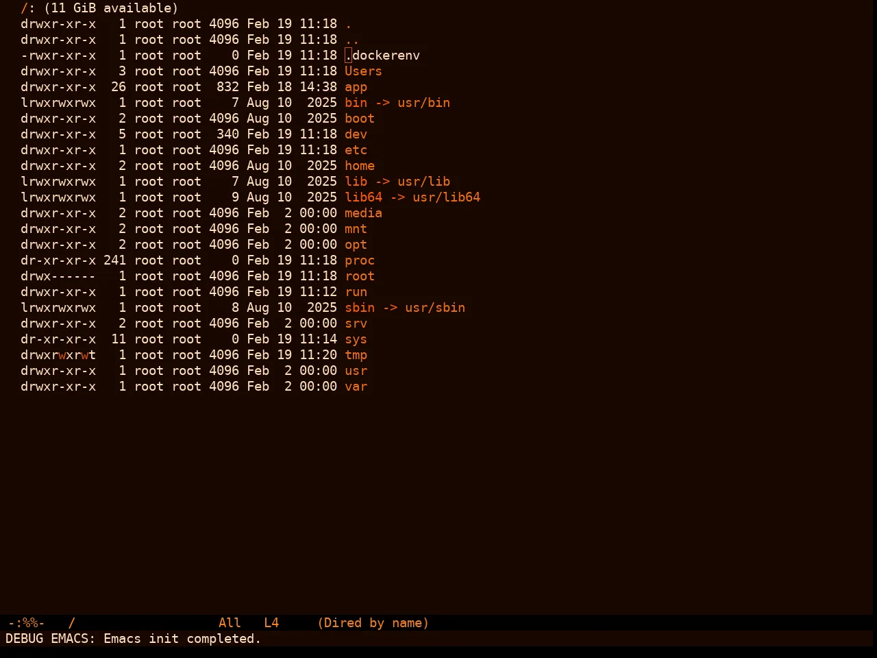 Orangey Bits Theme in dired