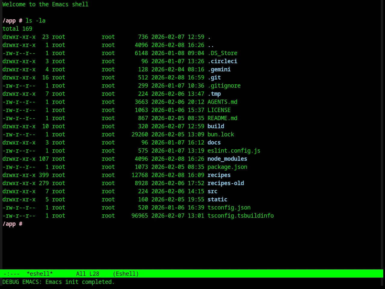 Oswald Theme in eshell