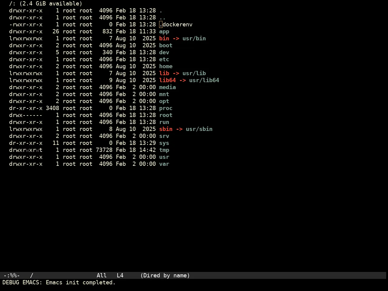 Pache Dark Theme in dired
