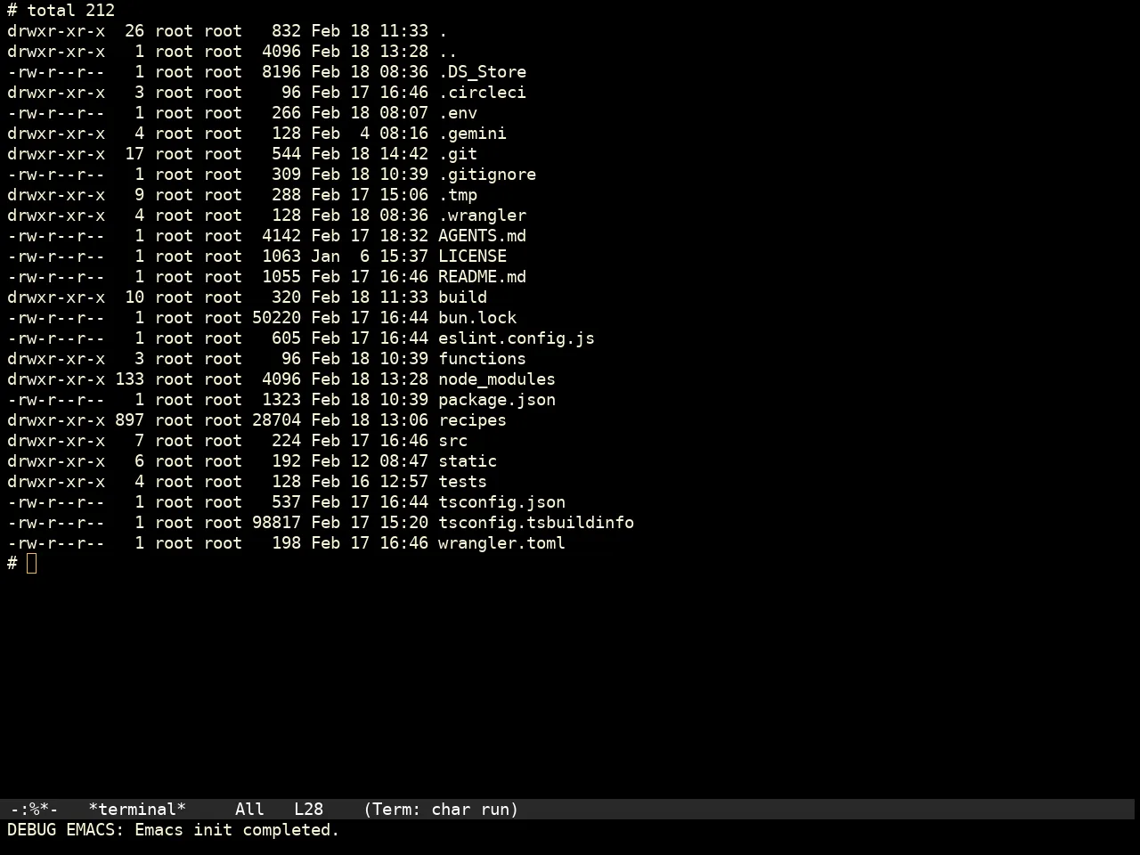 Pache Dark Theme in term