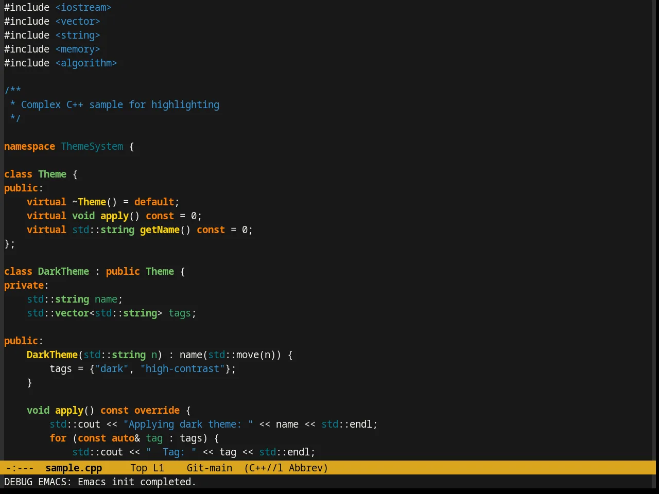 Paganini Theme in c++-mode