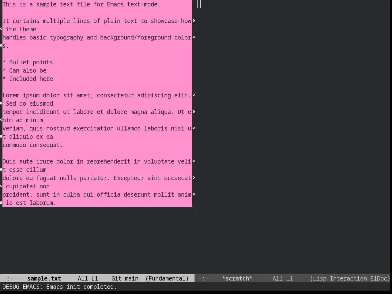 Panda Theme in fundamental-mode