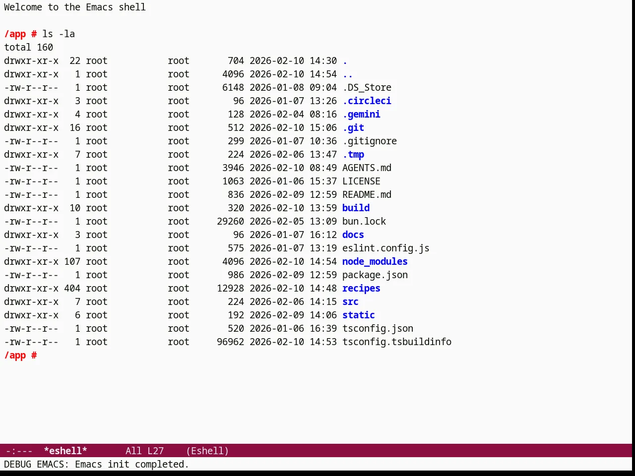 Paper Theme in eshell