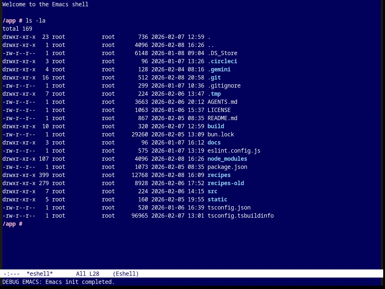 Parus Theme in eshell
