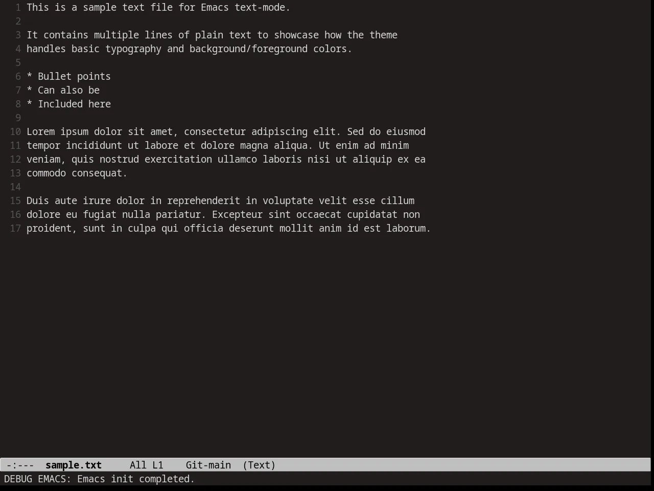 Pastels on Dark Theme in text-mode
