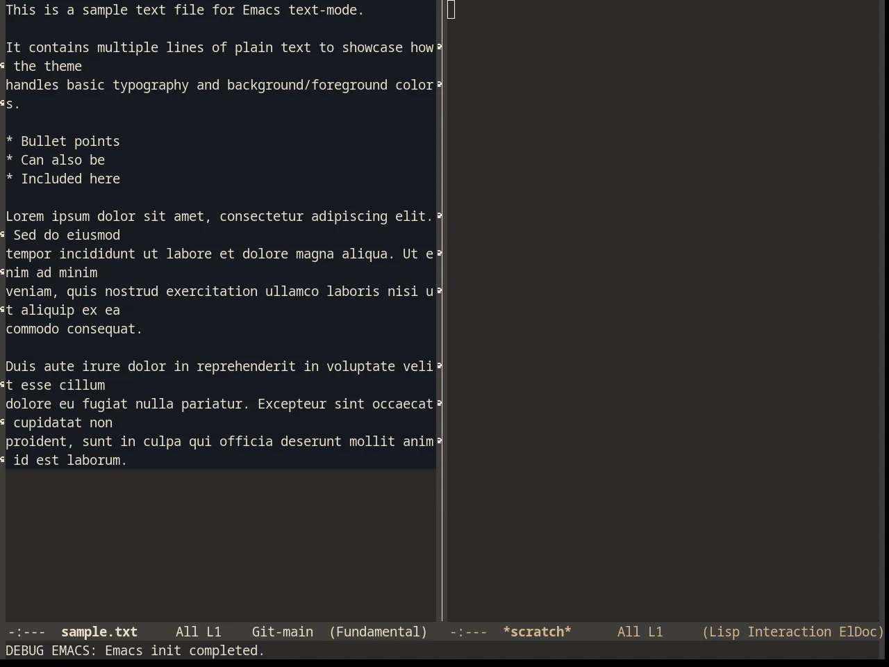 Peacock Theme in fundamental-mode