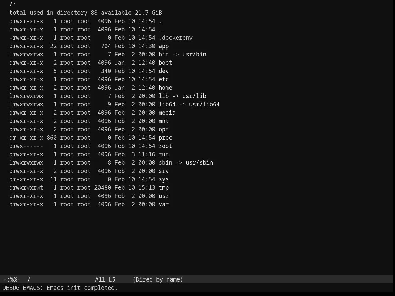 Phoenix Dark Mono Theme in dired