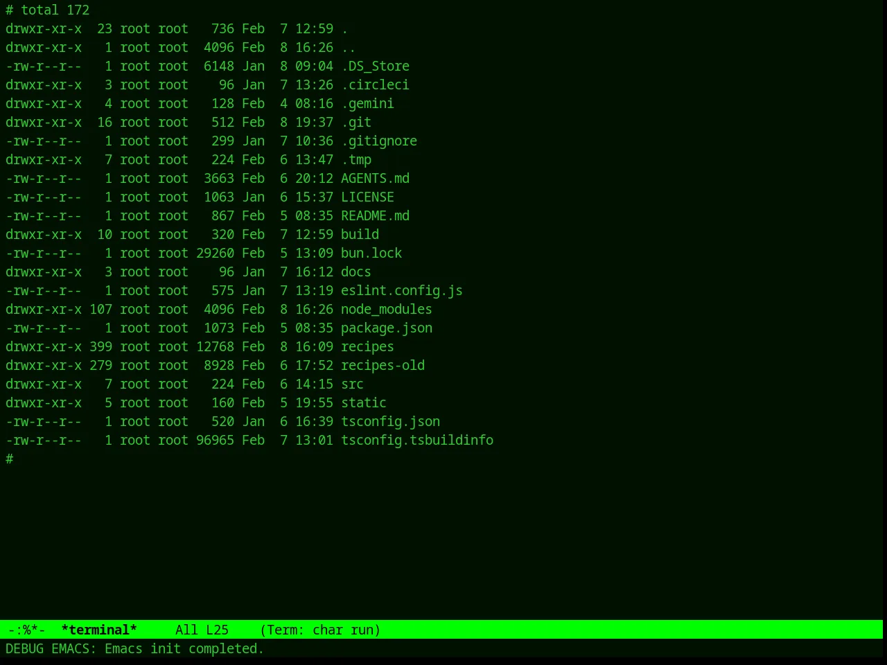Green Phosphor Theme in term