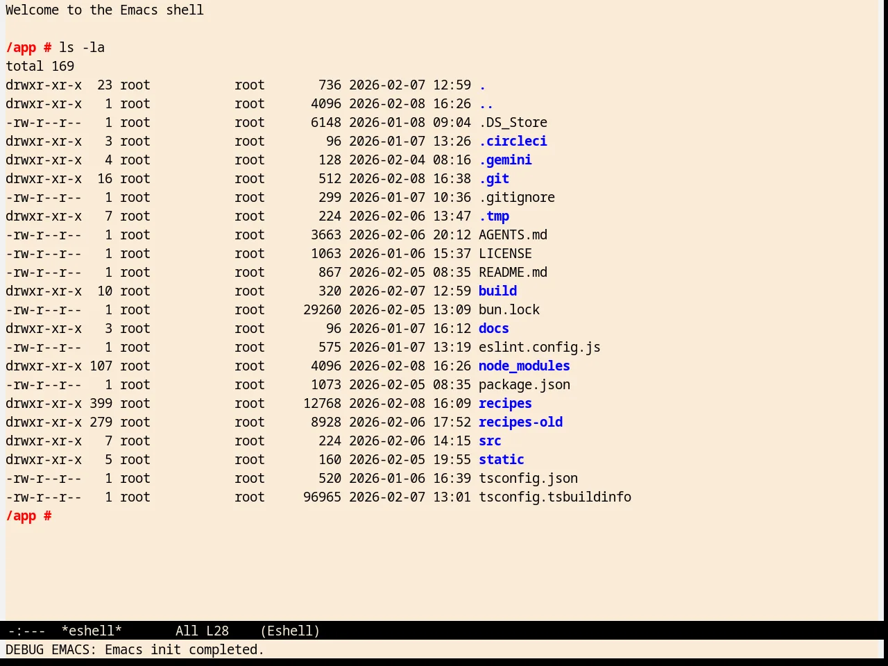 Pierson Theme in eshell