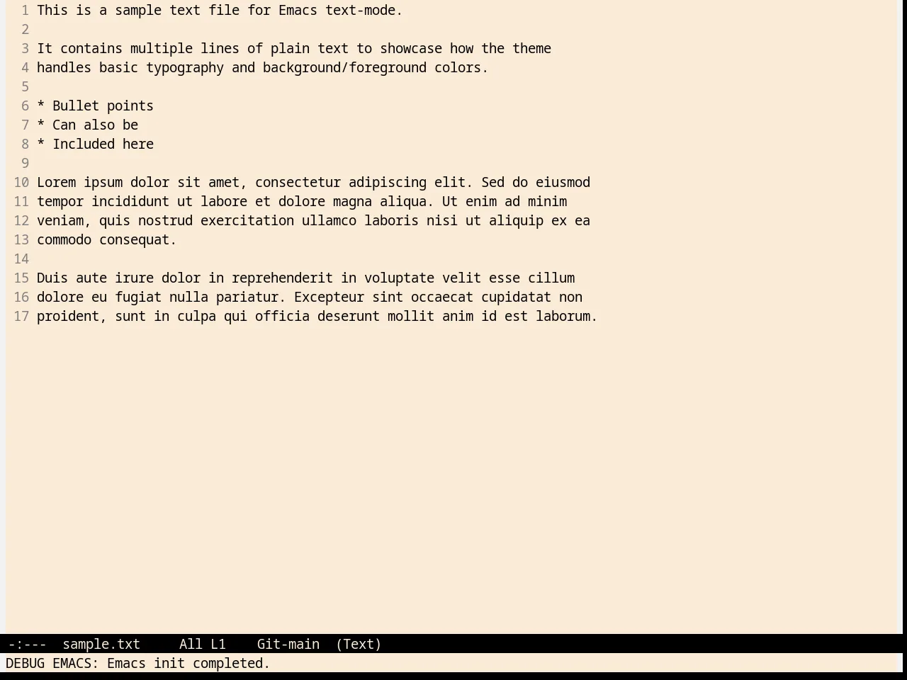 Pierson Theme in text-mode