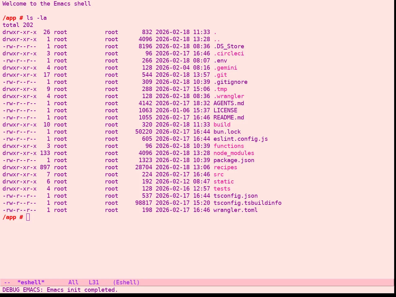 Pink Bliss Uwu Theme in eshell