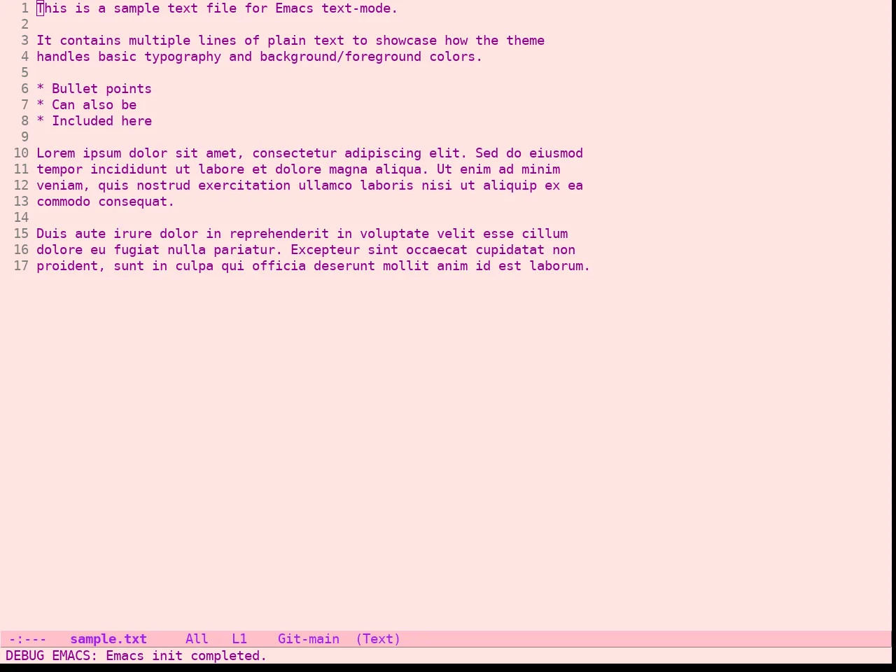 Pink Bliss Uwu Theme in text-mode