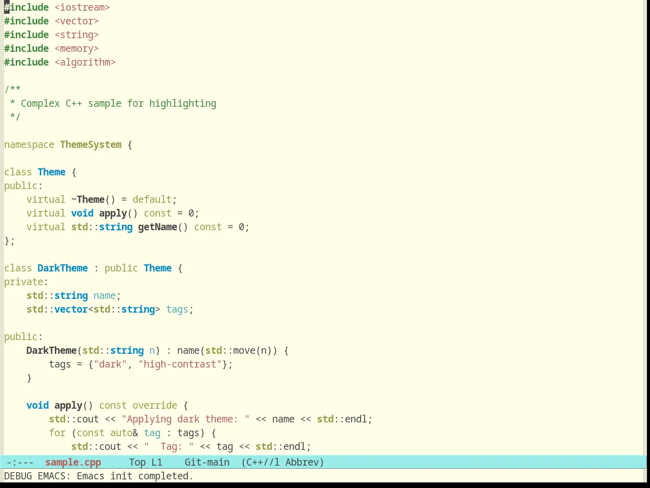 Plan9 in c++-mode
