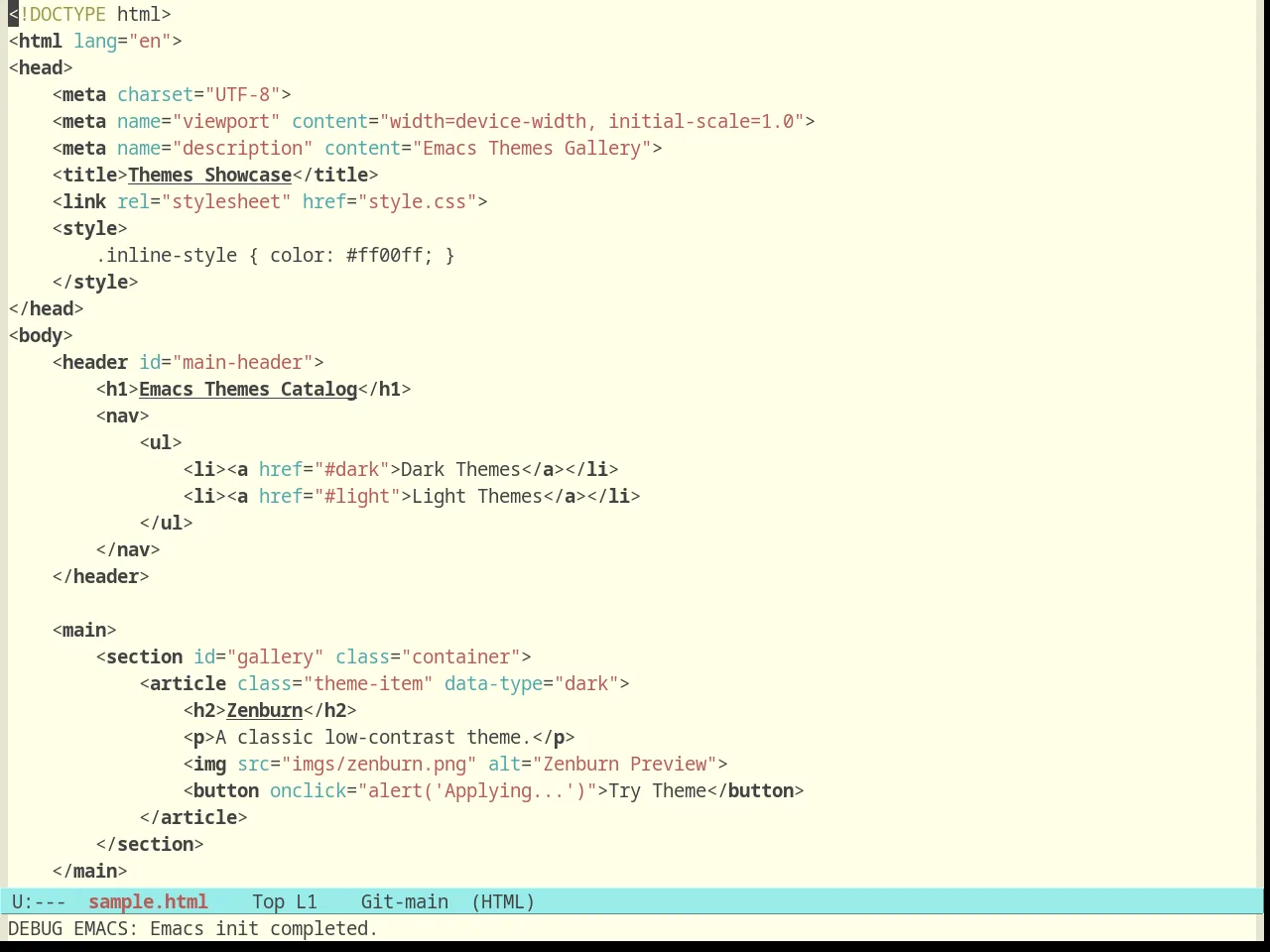Plan9 in html-mode
