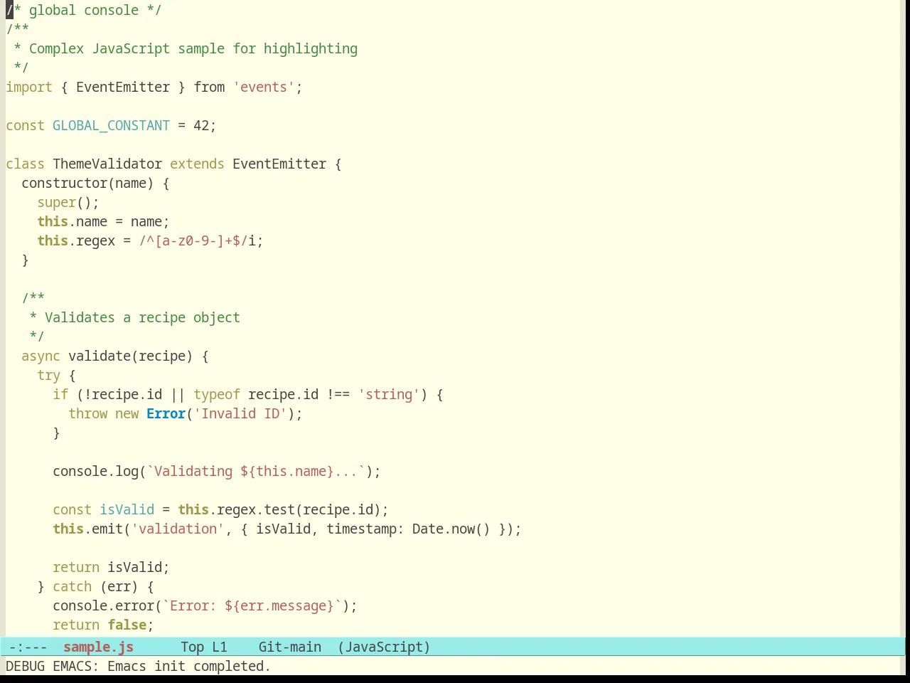 Plan9 in javascript-mode