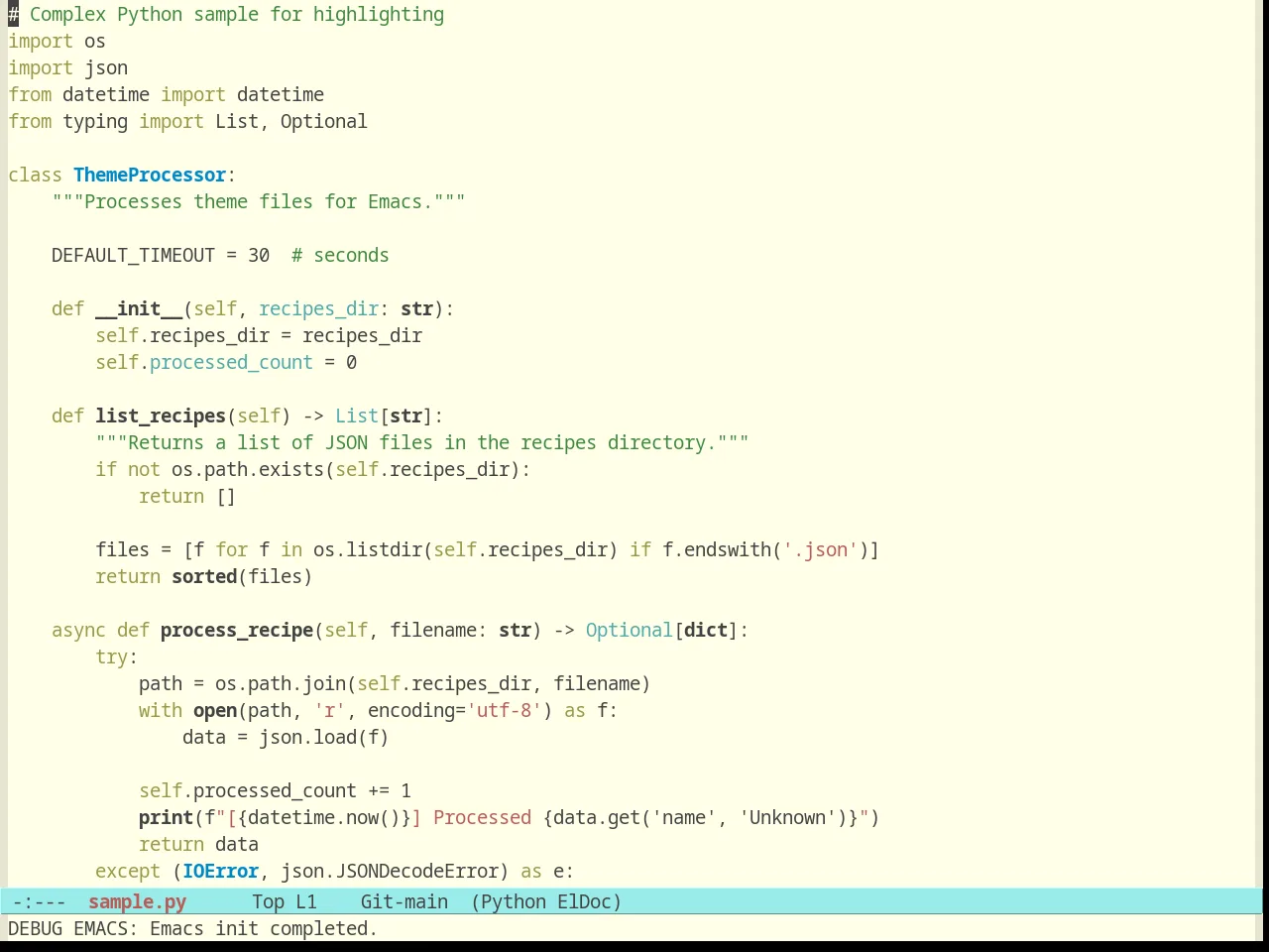 Plan9 in python-mode