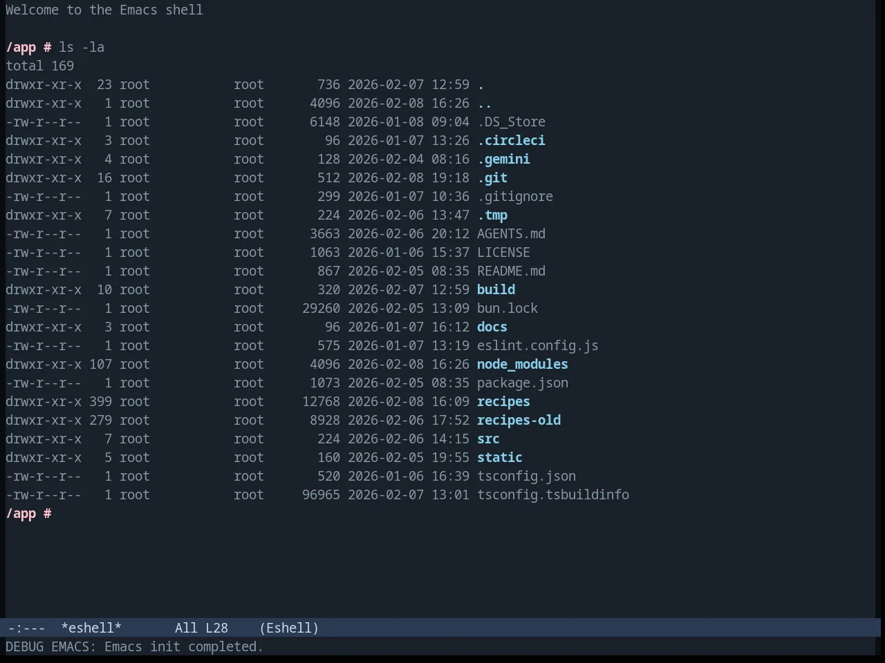 Planet Theme in eshell