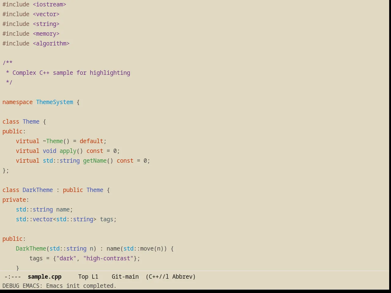 Poet Theme in c++-mode