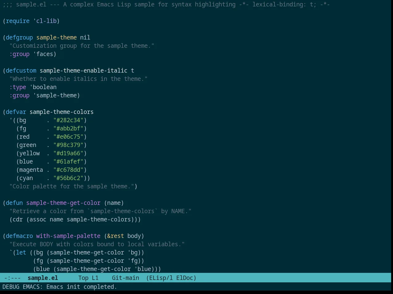 Prassee Theme in emacs-lisp-mode