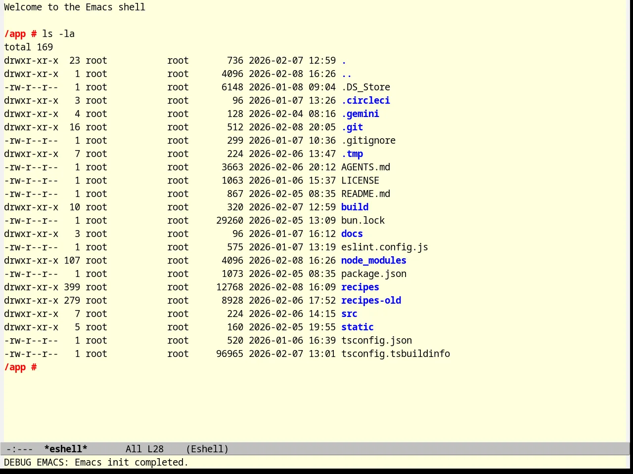 Professional Theme in eshell