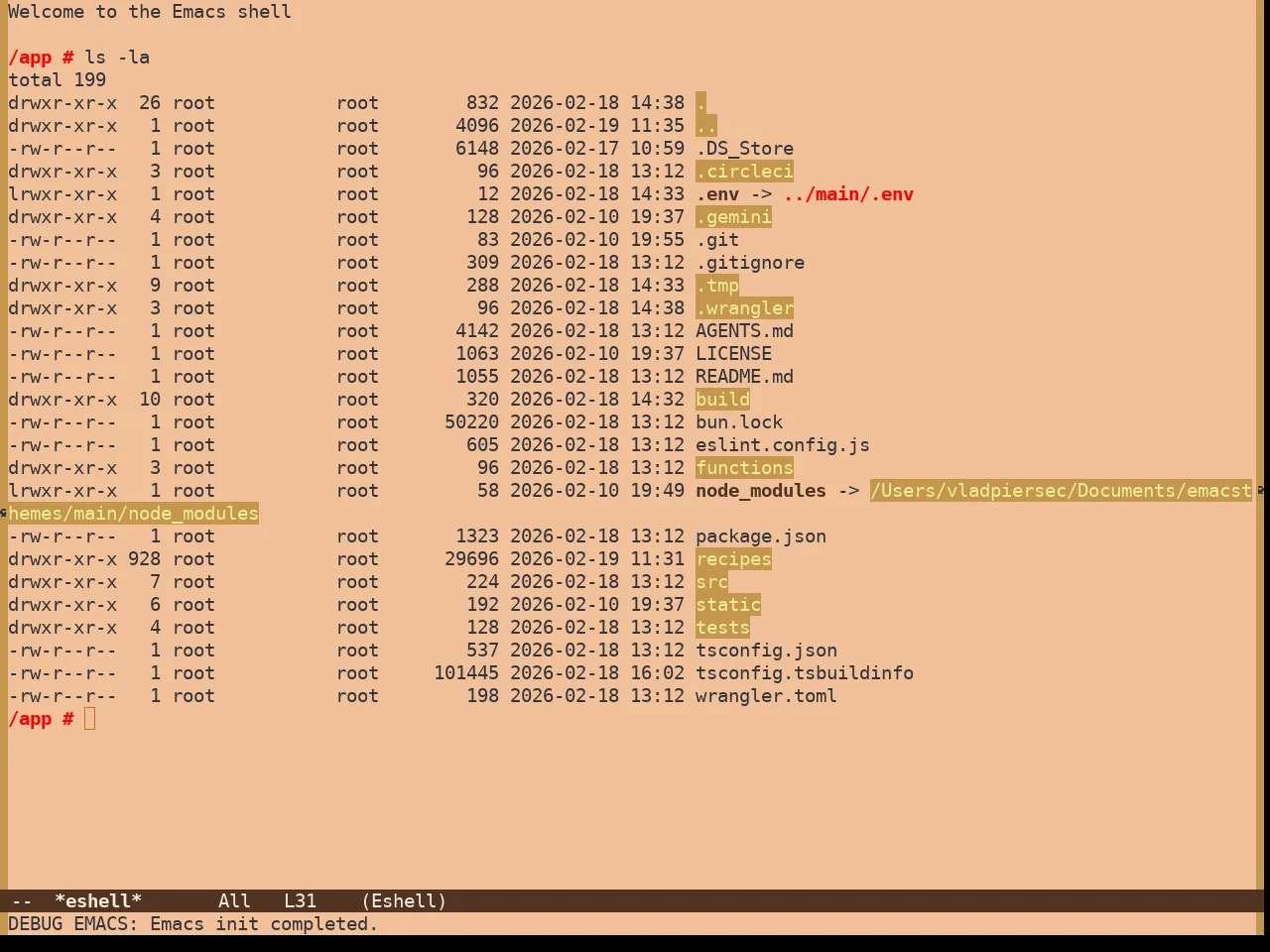 Pumpkin Spice Theme in eshell