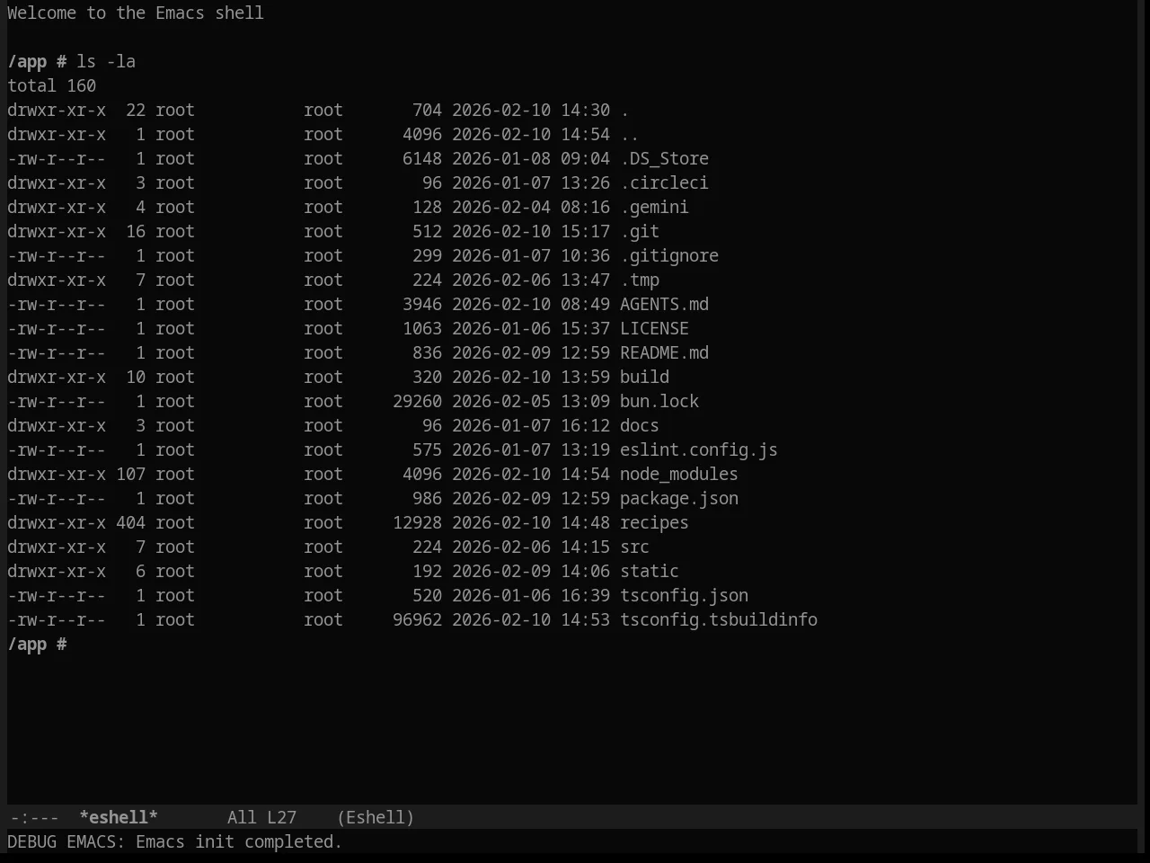 Punpun Dark Theme in eshell
