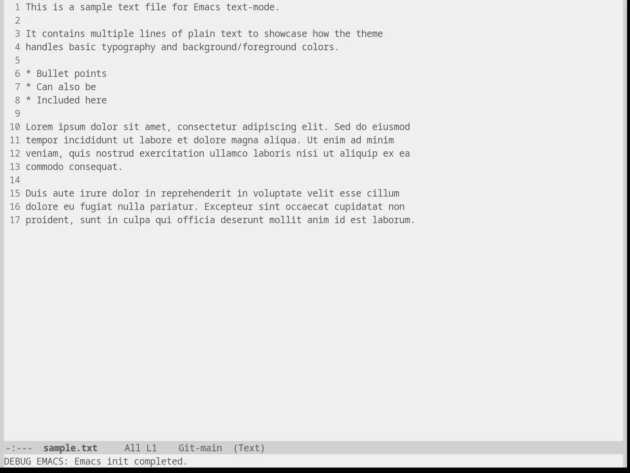 Punpun Light Theme in text-mode