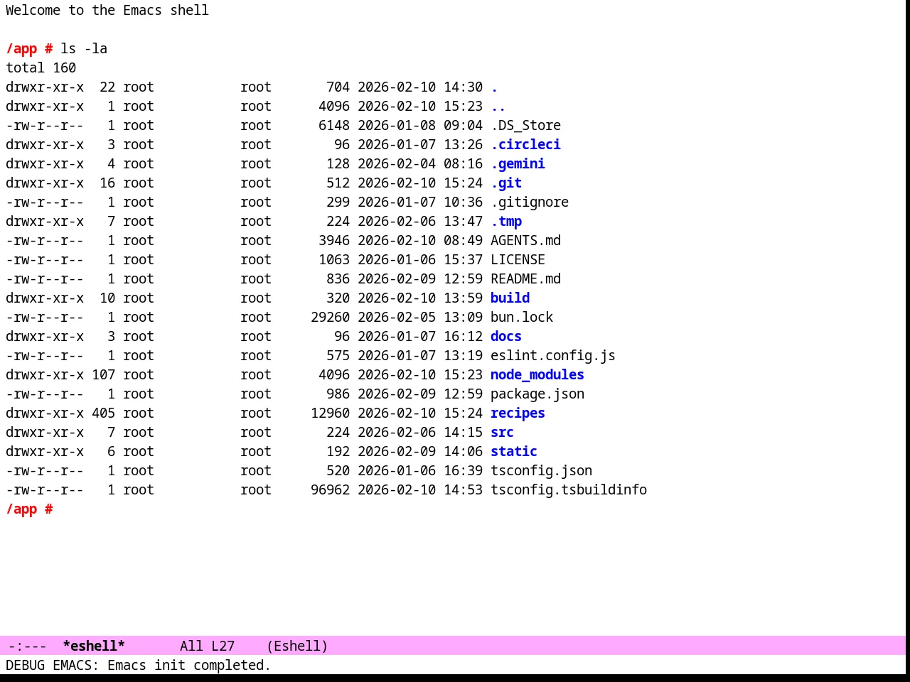 Purp Light Theme in eshell