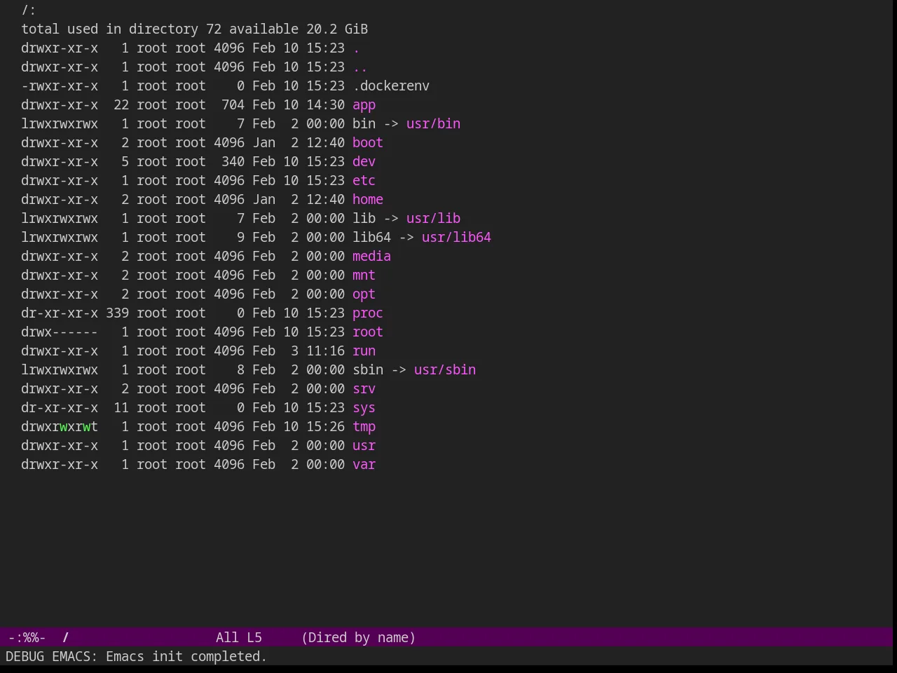 Purp Theme in dired