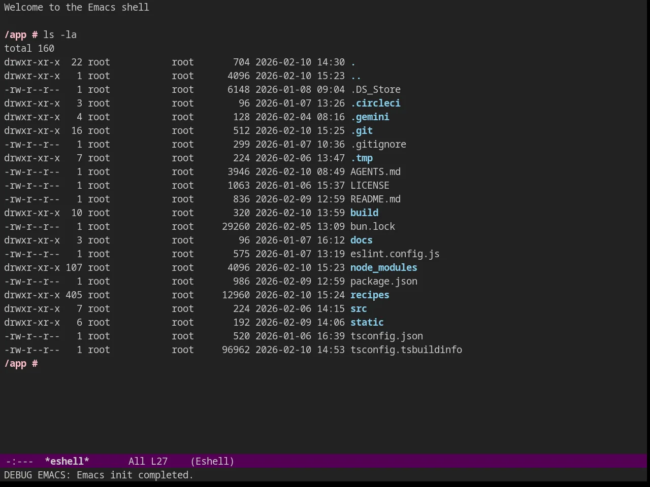 Purp Theme in eshell