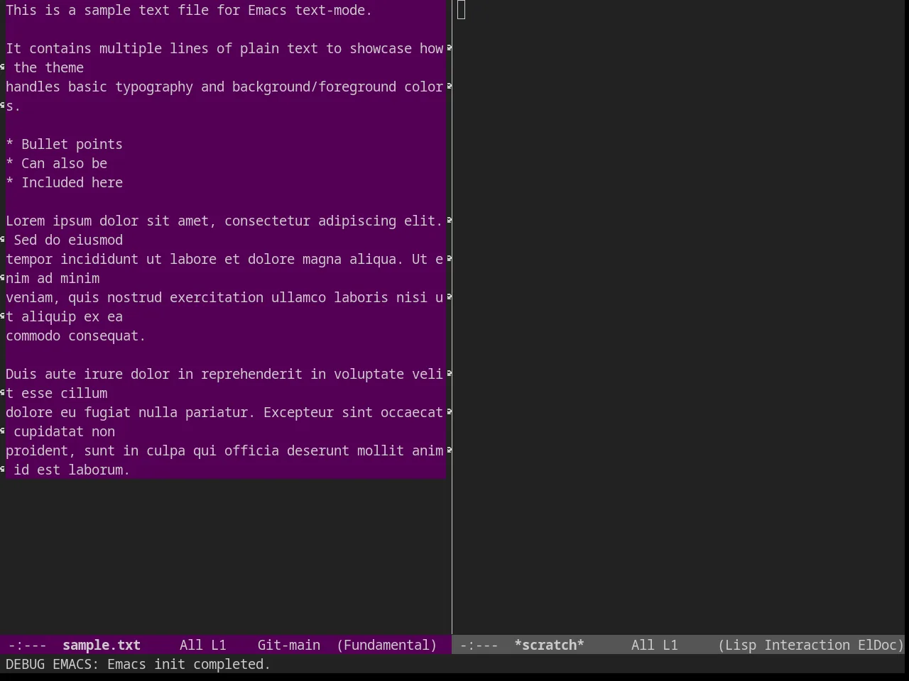 Purp Theme in fundamental-mode