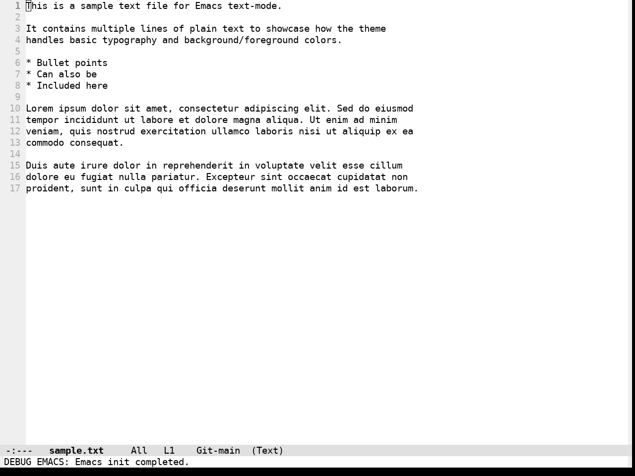 Qtcreator Theme in text-mode