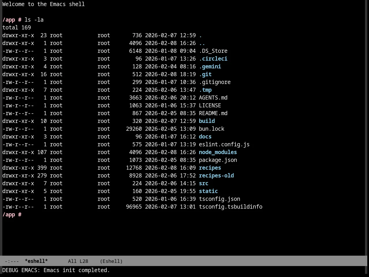 Quasi Monochrome Theme in eshell