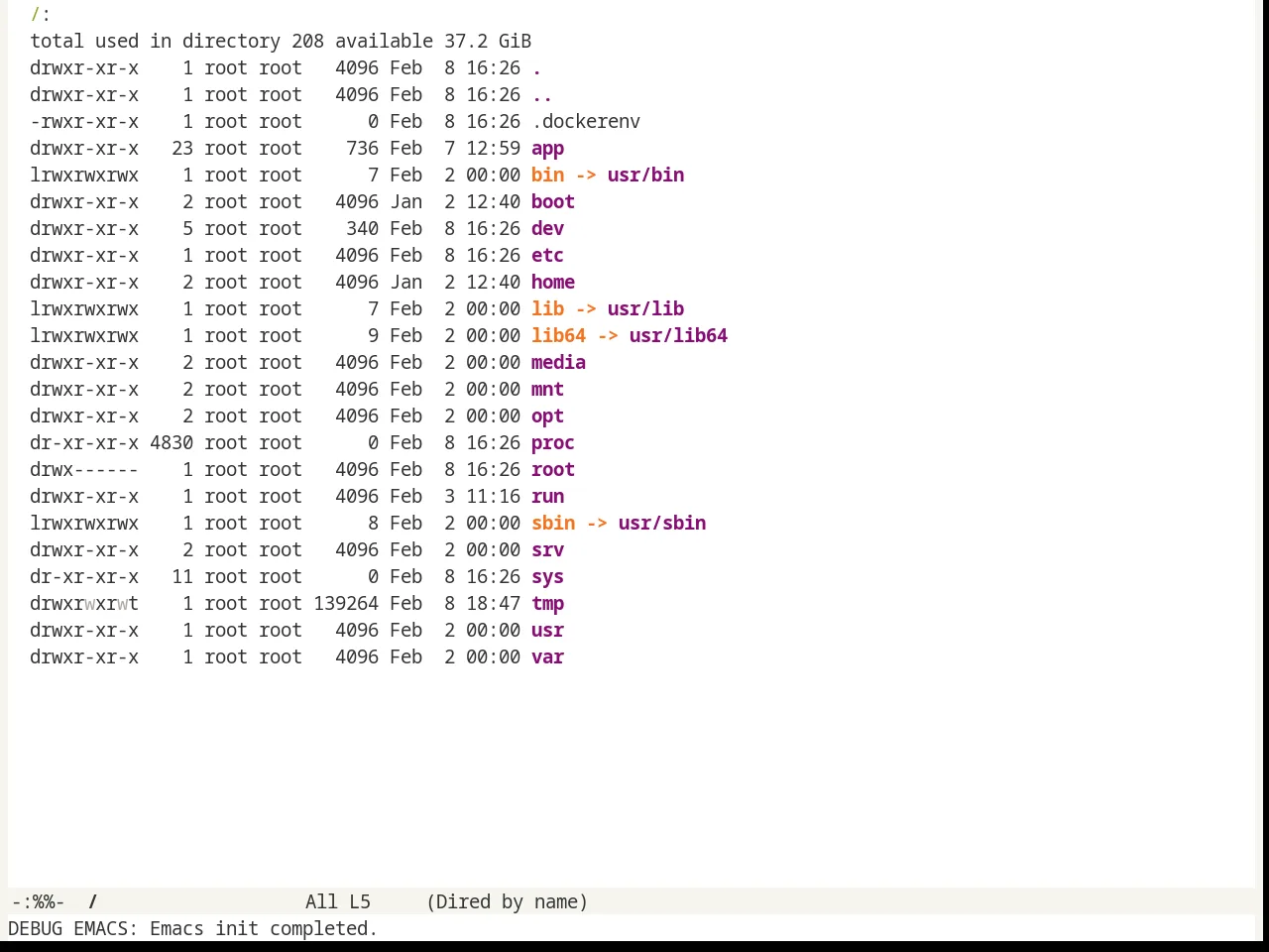 Radiance Theme in dired