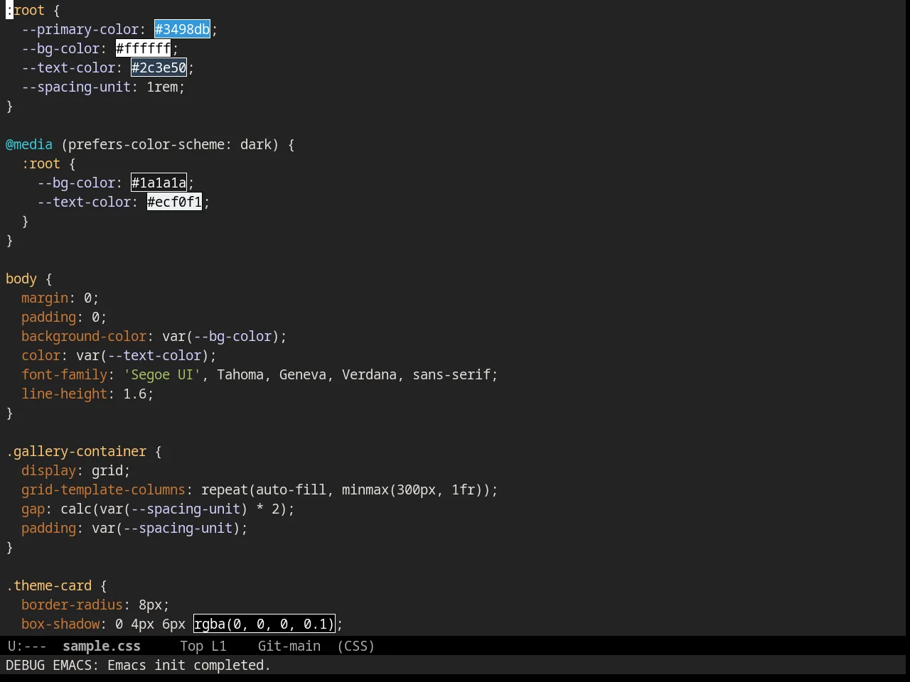 Railcasts Reloaded Theme in css-mode