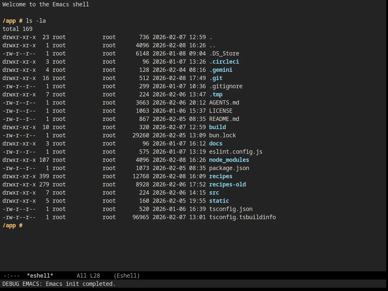 Railcasts Reloaded Theme in eshell