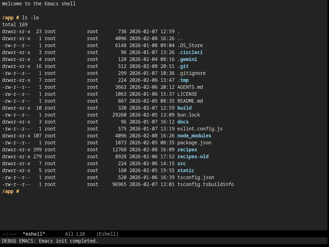Railscasts reloaded Theme in eshell