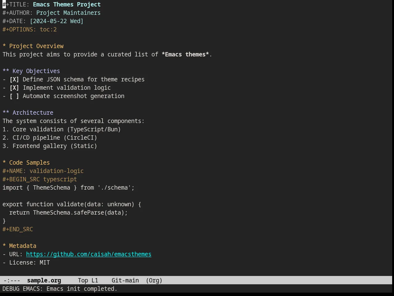 Railscasts Theme in org-mode