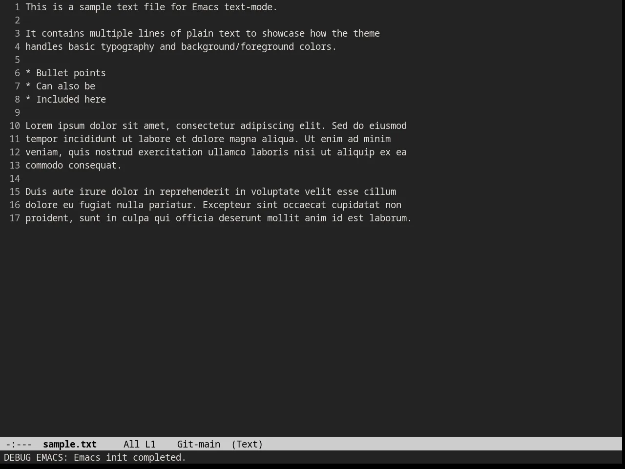 Railscasts Theme in text-mode