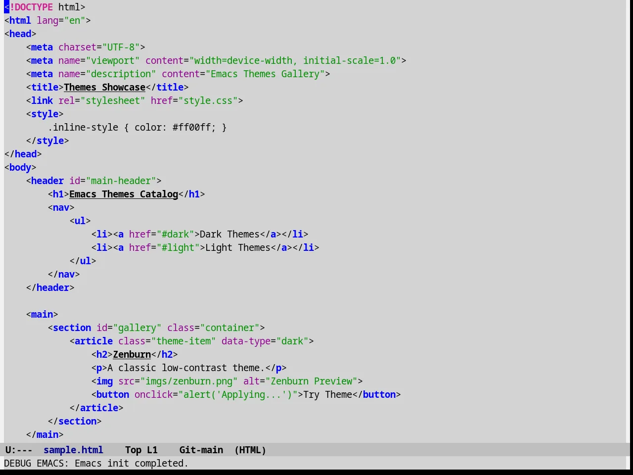 Ramangalahy Theme in html-mode
