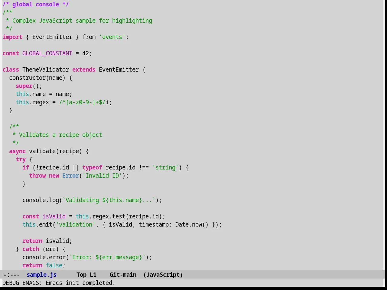 Ramangalahy Theme in javascript-mode