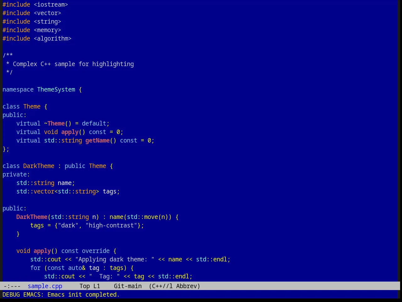 Raspopovic Theme in c++-mode
