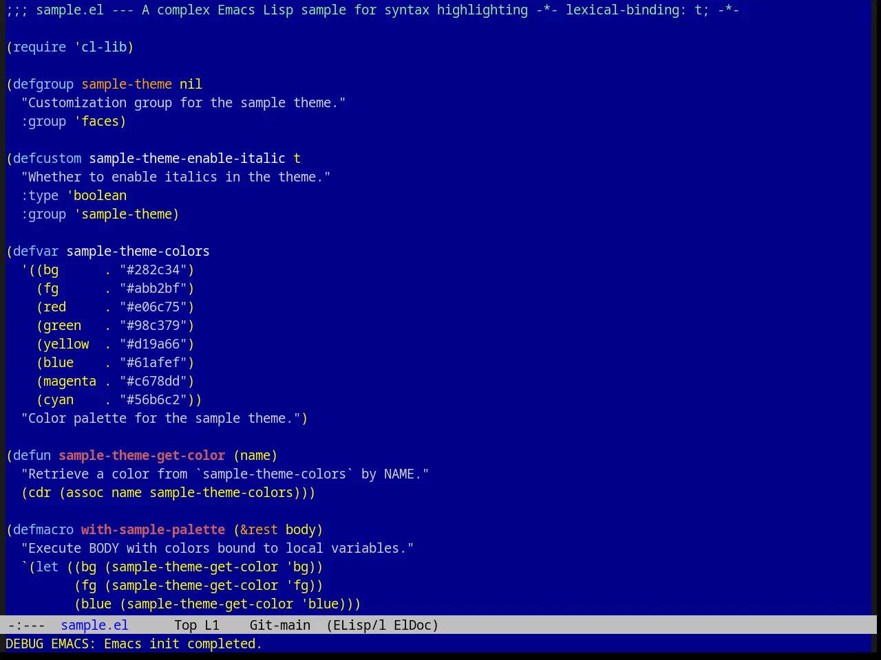 Raspopovic Theme in emacs-lisp-mode