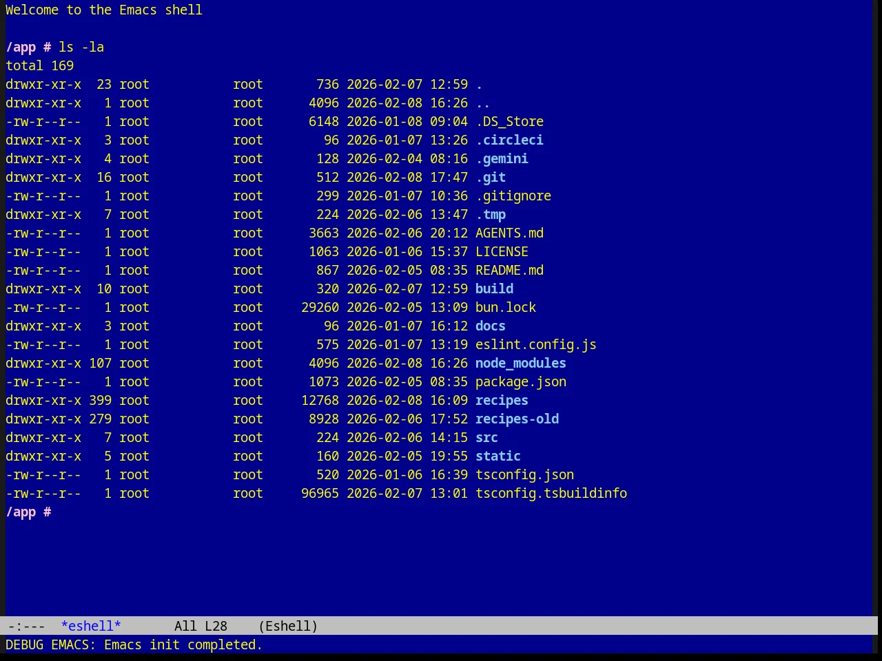 Raspopovic Theme in eshell
