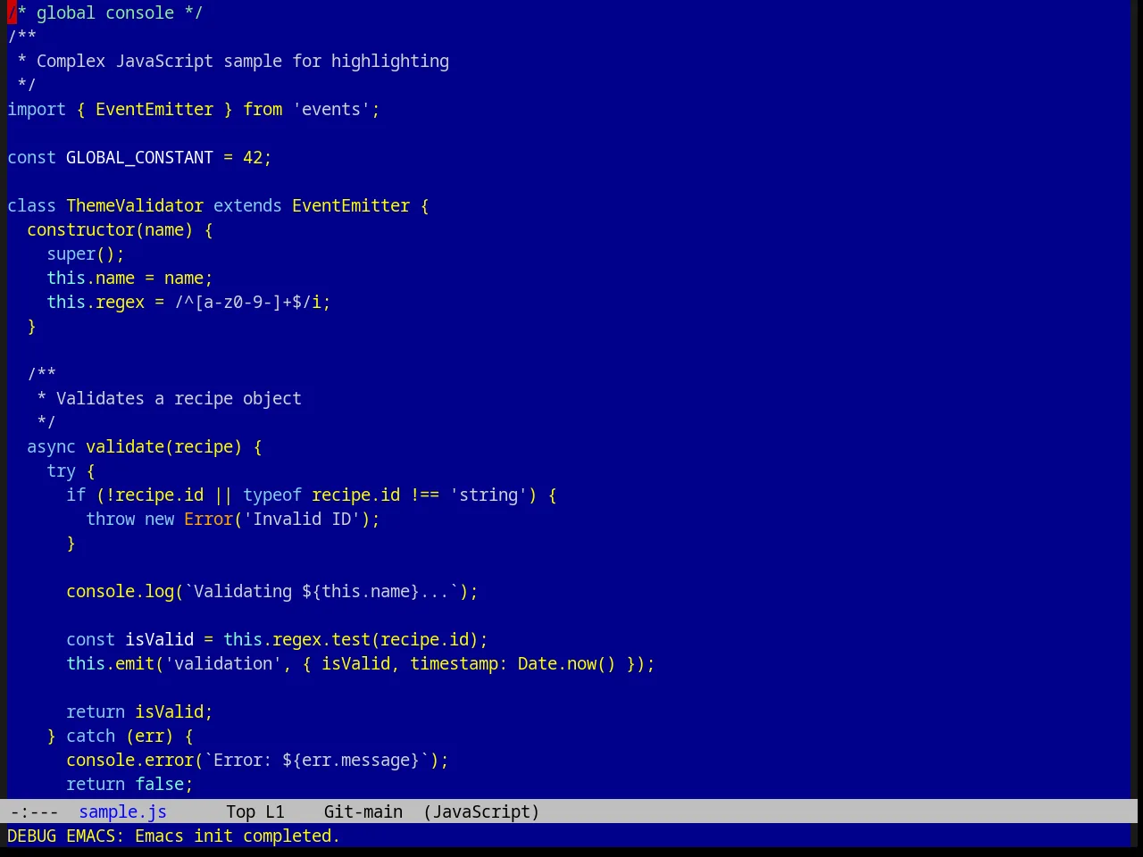 Raspopovic Theme in javascript-mode
