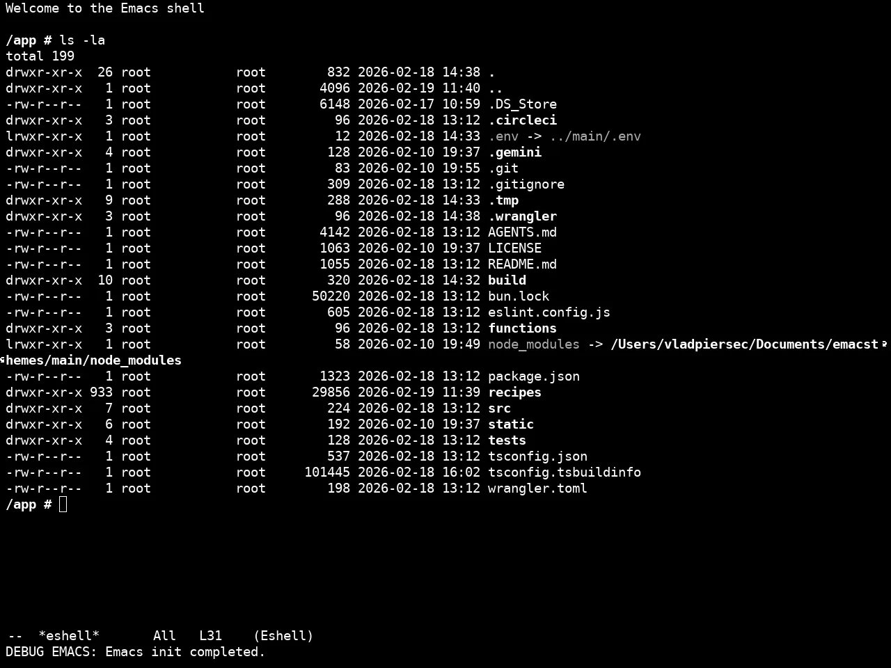 Real Mono Dark Theme in eshell