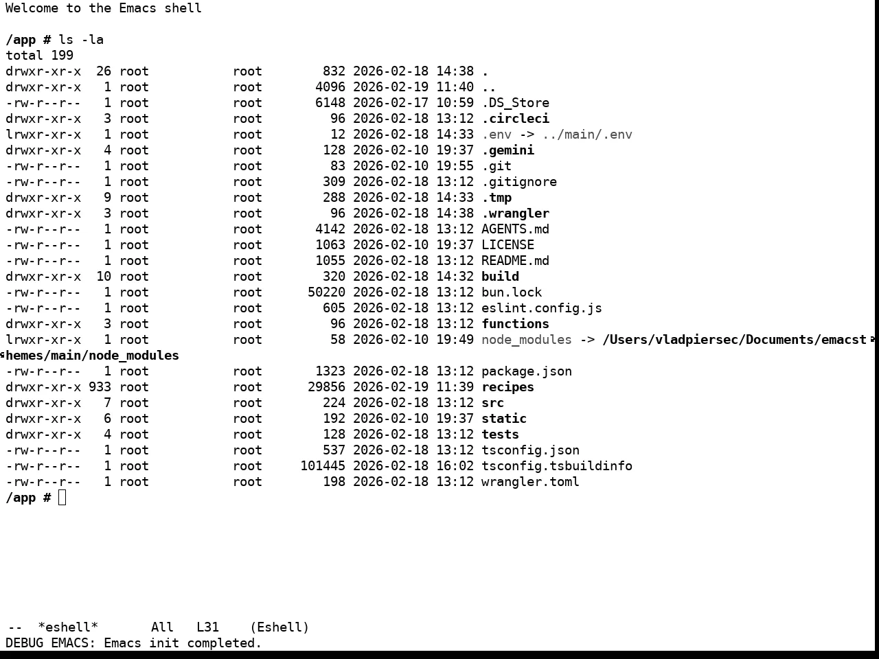 Real Mono Eink Theme in eshell