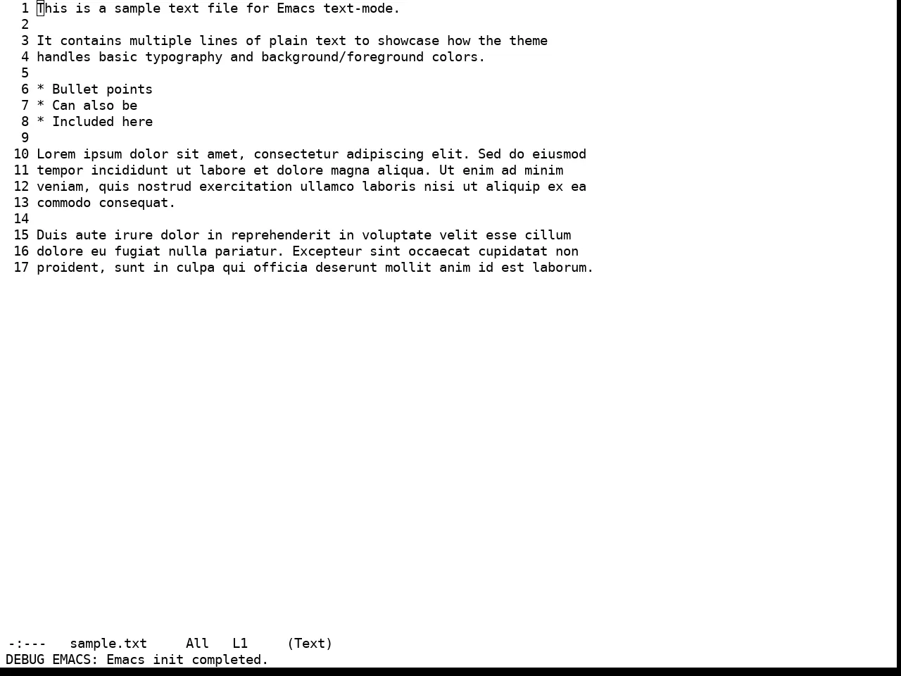 Real Mono Eink Theme in text-mode
